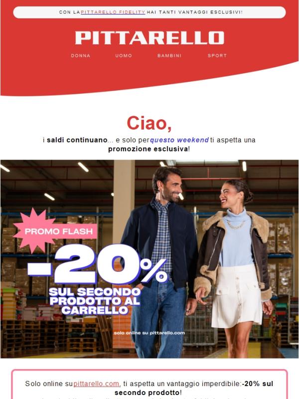 Promo FLASH 💥 -20% sul secondo prodotto!