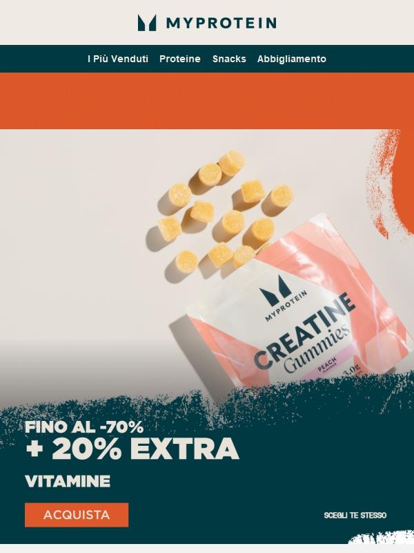 Scade a MEZZANOTTE ⏰ -20% Extra