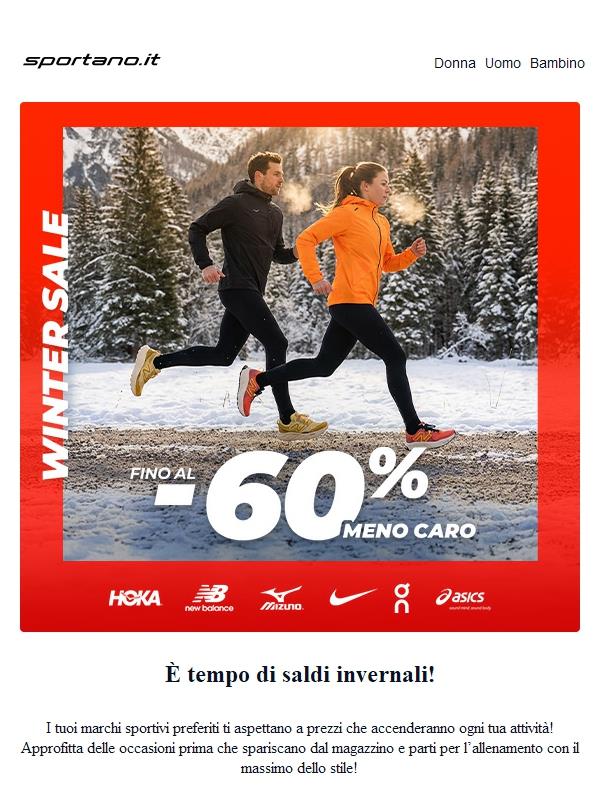 Pronto per i Saldi Invernali? Partiamo con sconti fino al -60%!