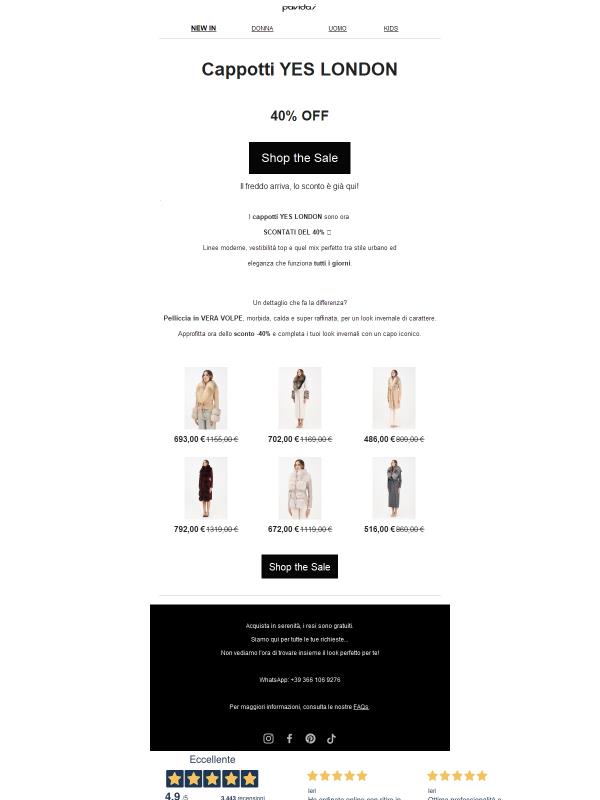 Cappotti YES LONDON -40% | Pelliccia in vera volpe