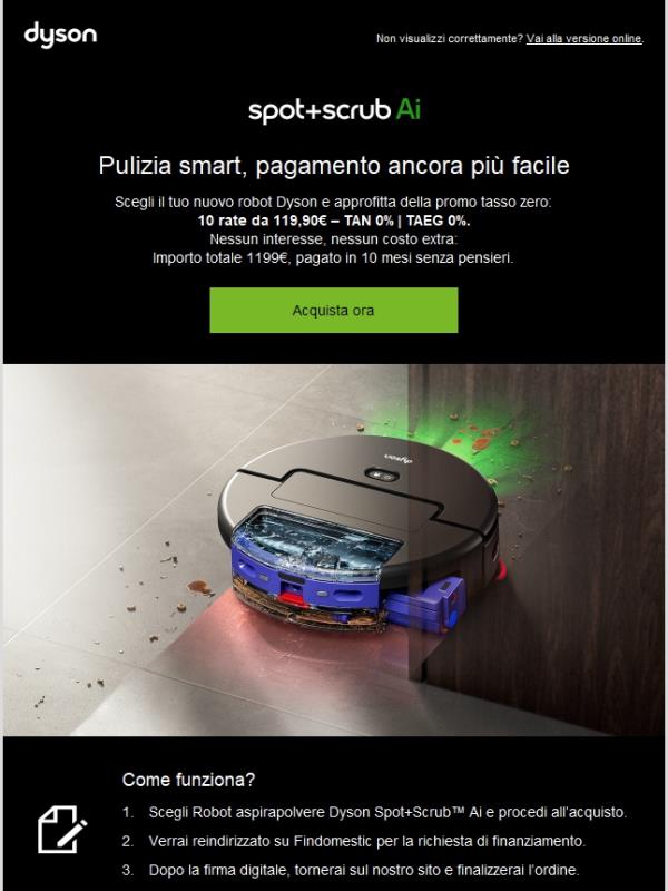 Spot+Scrub Ai: innovazione in 10 rate, a tasso 0%