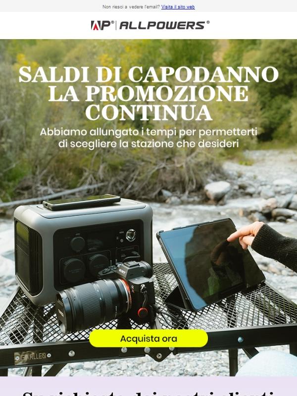 Grande notizia! I Saldi di Capodanno sono stati prorogati! 🎉