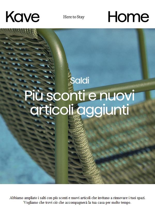 Più sconti e nuovi articoli aggiunti