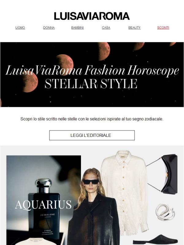 L'oroscopo di LuisaViaRoma: Acquario