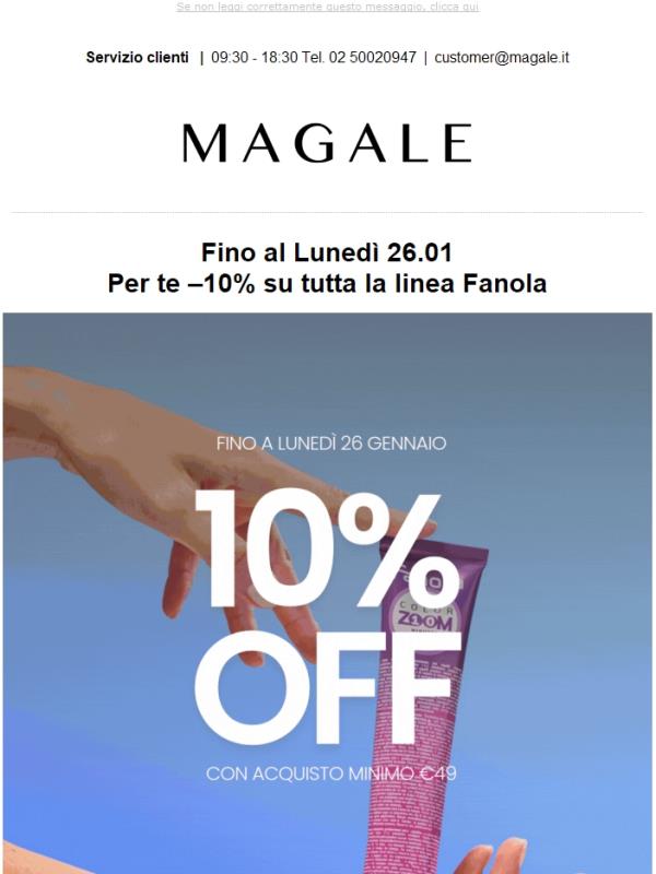 💜 Fanola Days🧡 -10% su tutta la linea solo su Magale.it