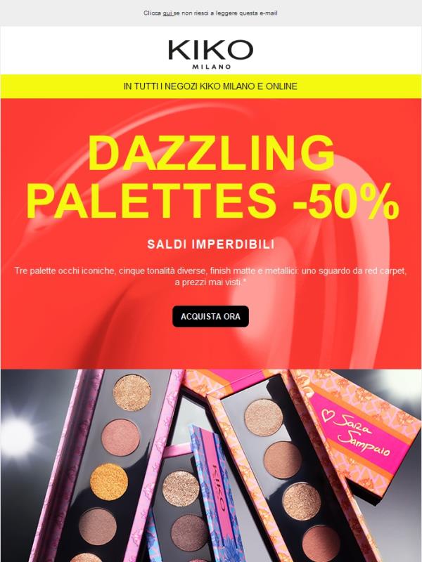 Palette occhi iconiche al -50% 🚀