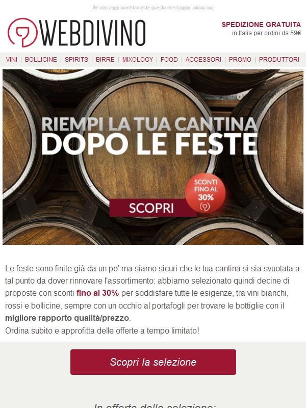 FINO AL -30% 🍷 Rinnova la tua cantina!