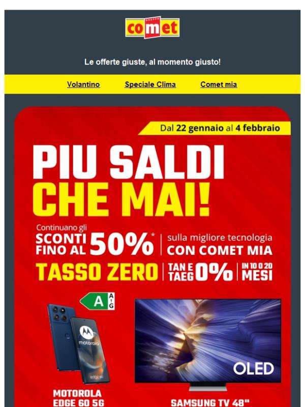 Sconti fino al 50% | Più saldi che mai! 🚀