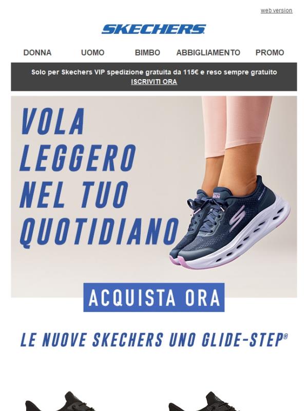 Scopri le nuove Skechers UNO Glide-Step®