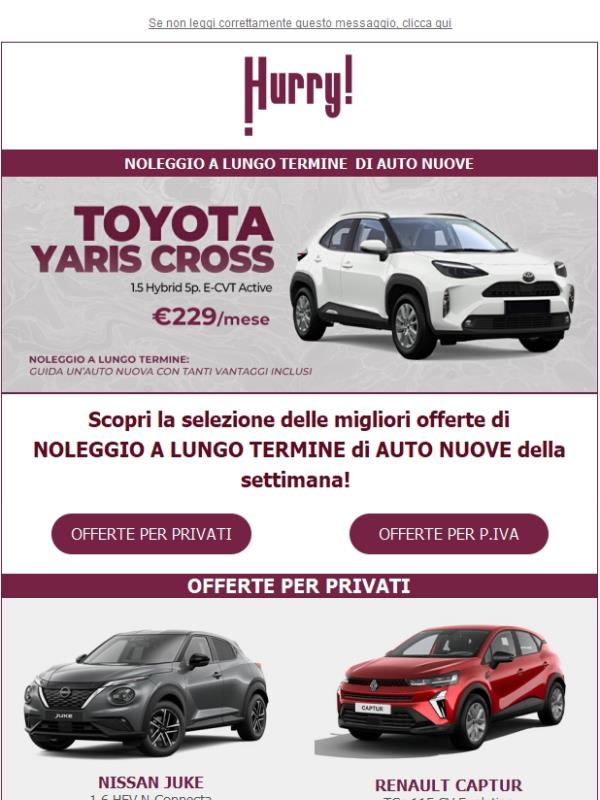 🚘HURRY! Noleggio | Le MIGLIORI OFFERTE della settimana 🚘 Scopri tutte le auto a noleggio a prezzi scontati!