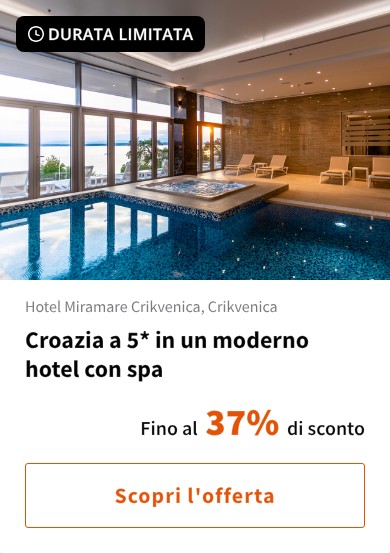 Croazia a 5* in un moderno hotel con spa