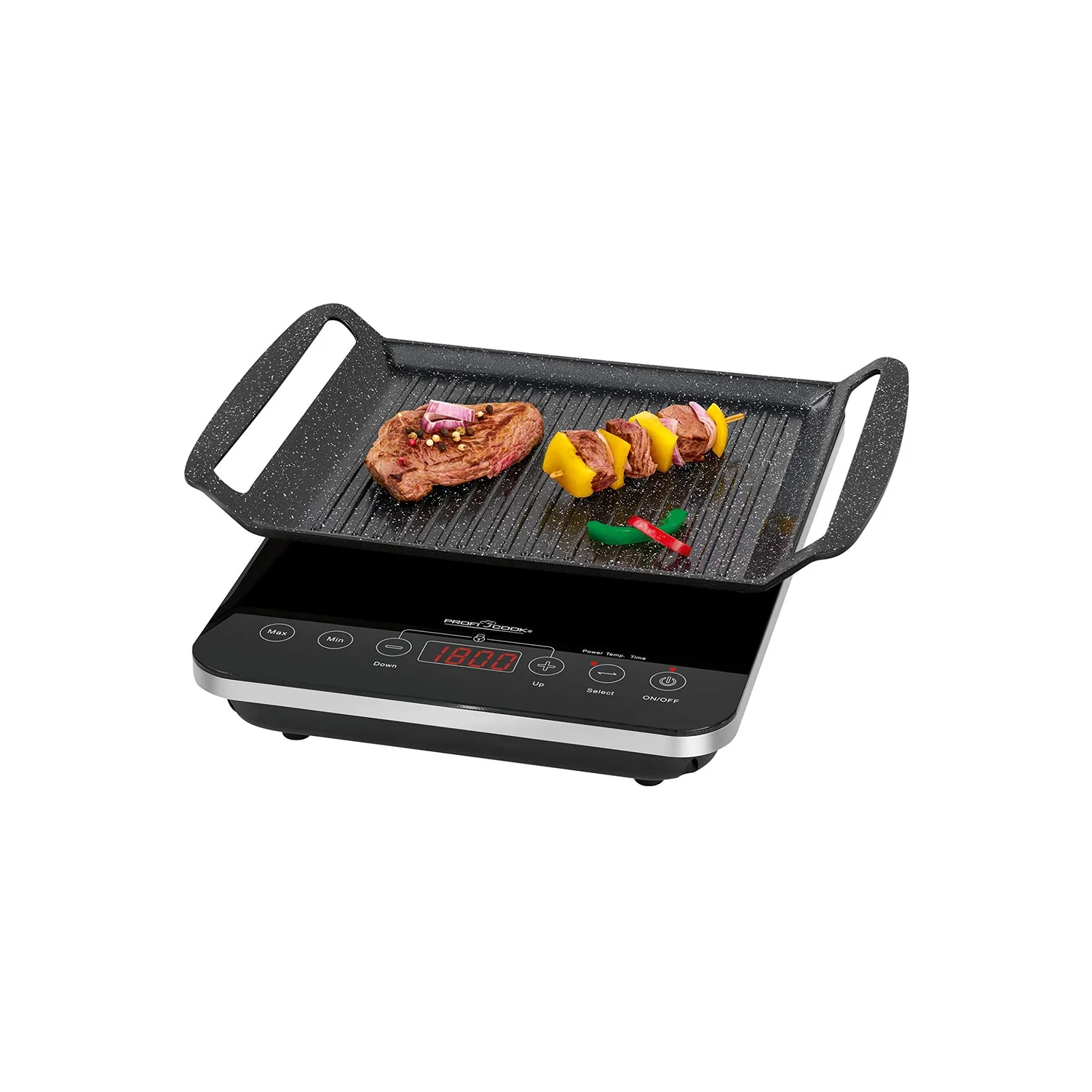 Image of Barbecue da Tavolo a Induzione 2000W con Sensore Touch