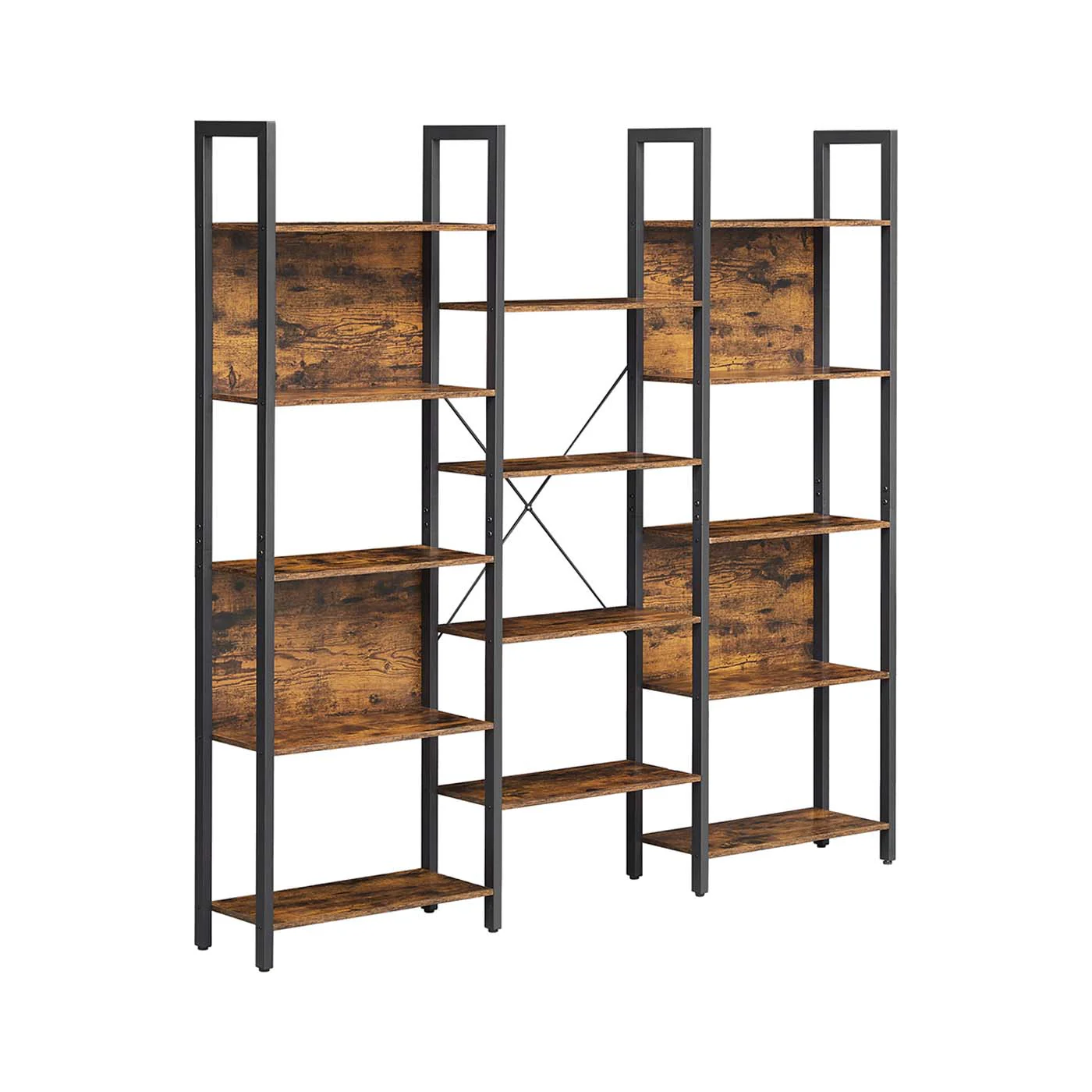 Image of Libreria Scaffale Portaoggetti Capiente Struttura in Metallo