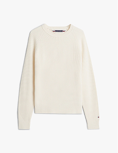 Pullover relaxed fit in misto lana a coste