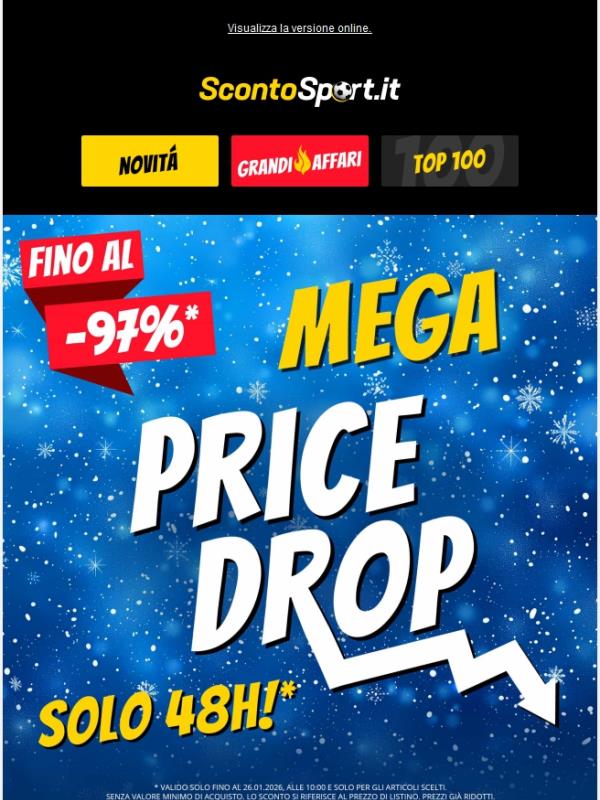 🤩 Mega ribasso dei prezzi 🤩 fino al 97 % di sconto!