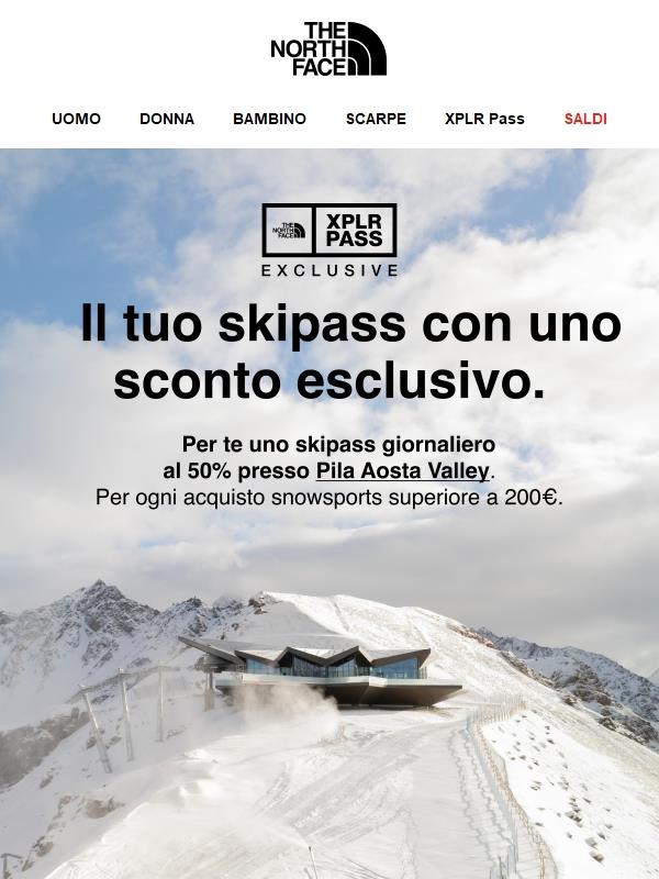 Acquista e ottieni uno sconto 50% sullo skipass giornaliero a Pila