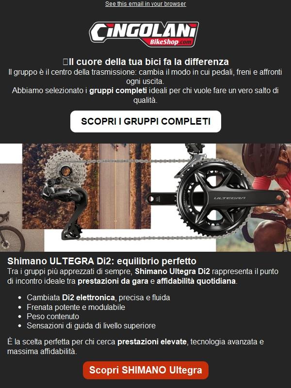 🚴‍♂️Weekend upgrade: gruppi completi a prezzi imperdibili