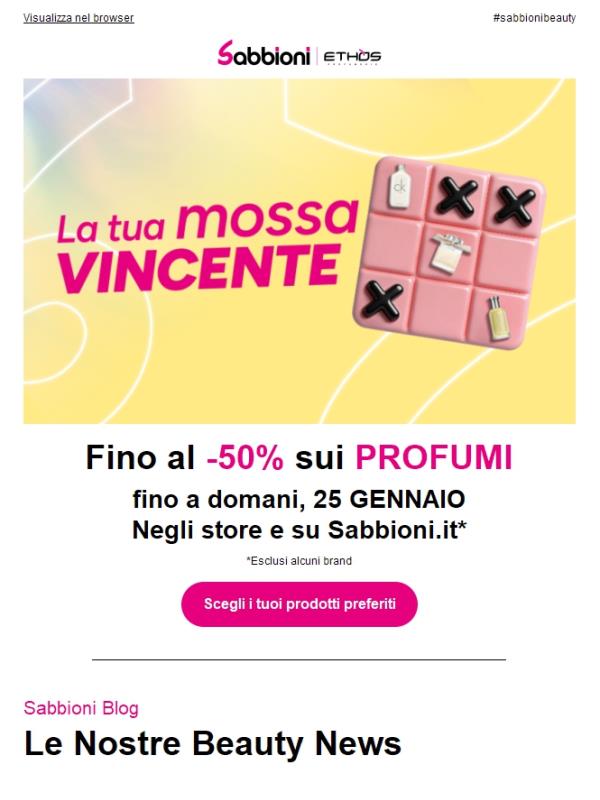 🤍 Fino al -50% sui Profumi