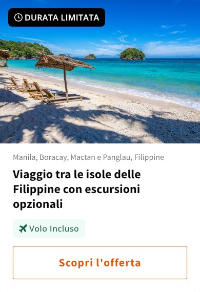Viaggio tra le isole delle Filippine con escursioni opzionali