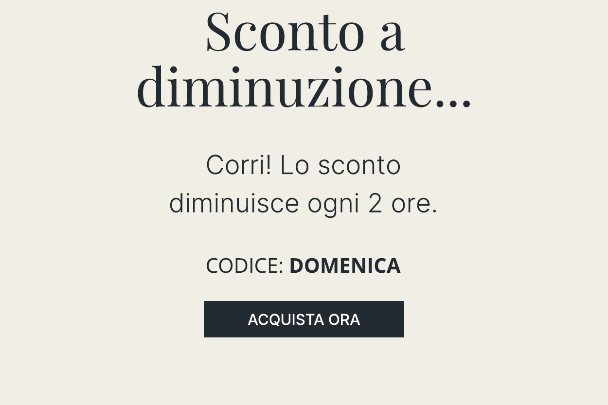 SCONTO A DIMINUZIONE