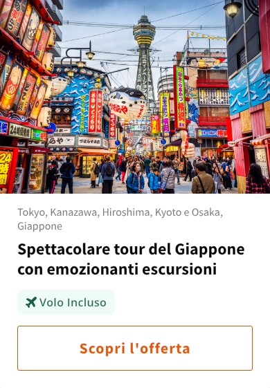 Spettacolare tour del Giappone con emozionanti escursioni