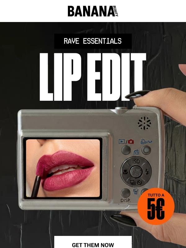 ⚡️ I tuoi lip essentials a 5€
