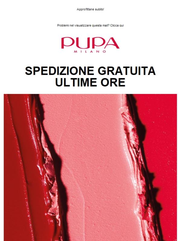 SPEDIZIONE GRATUITA 🚚 Ultima chiamata