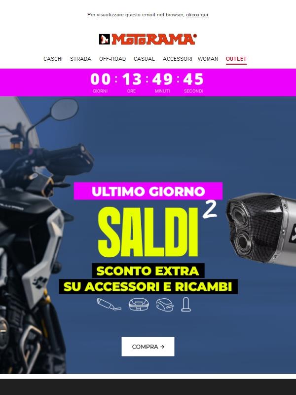 🔔Fine dell’EXTRA su accessori e ricambi!⏱️