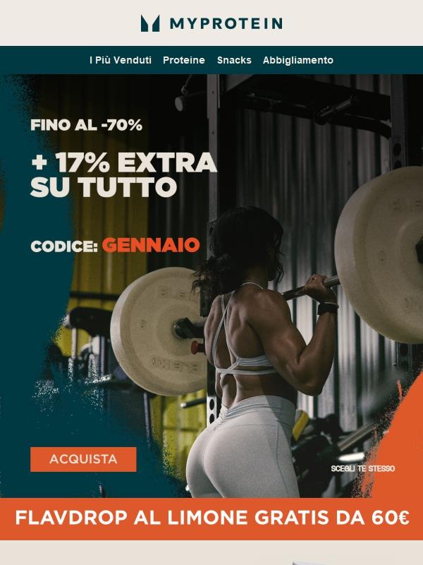 fino al -70% + 17% EXTRA 🚨🚨