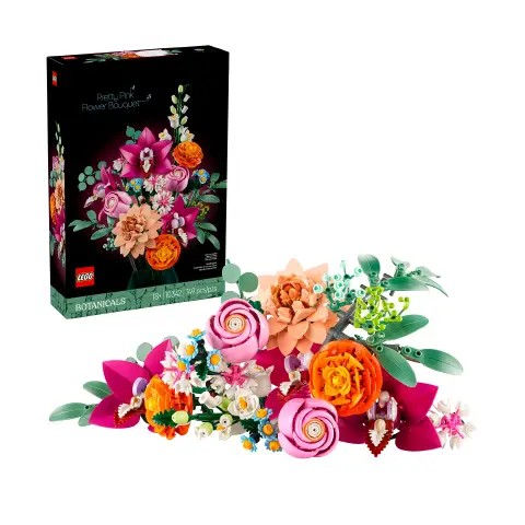 Lego Botanicals Bouquet di Fiori Rosa 10342