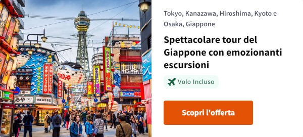 Spettacolare tour del Giappone con emozionanti escursioni