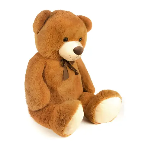 Peluche Orso Marrone 130cm. con Fiocco