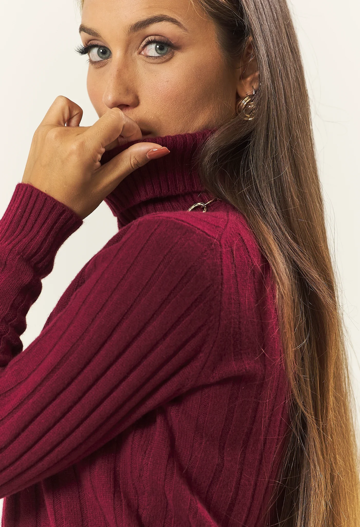 Image of Dolcevita burgundy lana coste