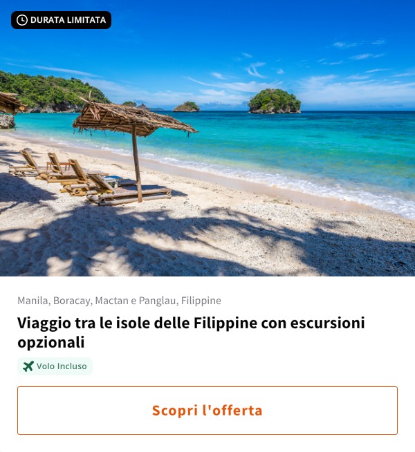 Viaggio tra le isole delle Filippine con escursioni opzionali