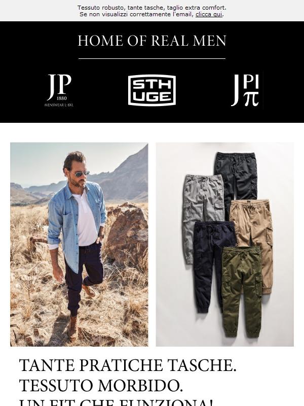 Pantaloni cargo con carattere