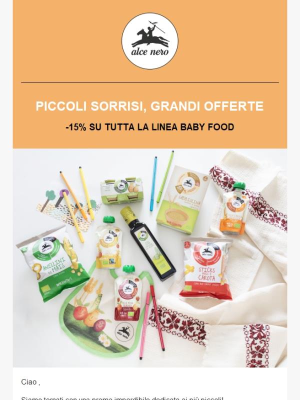 −15% su tutta la linea Infanzia