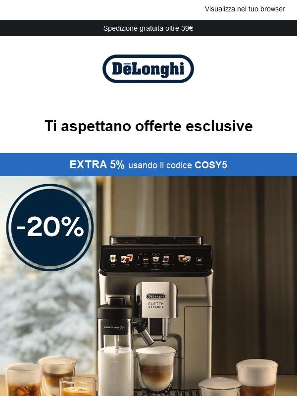 🔥 Ultime ore: 20% di sconto + extra 5%