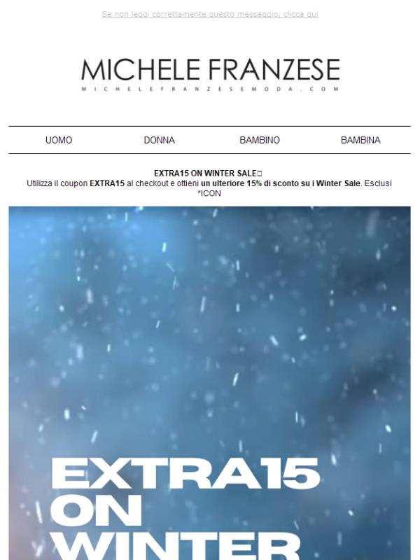 EXTRA15 ON WINTER SALE! 🛍️