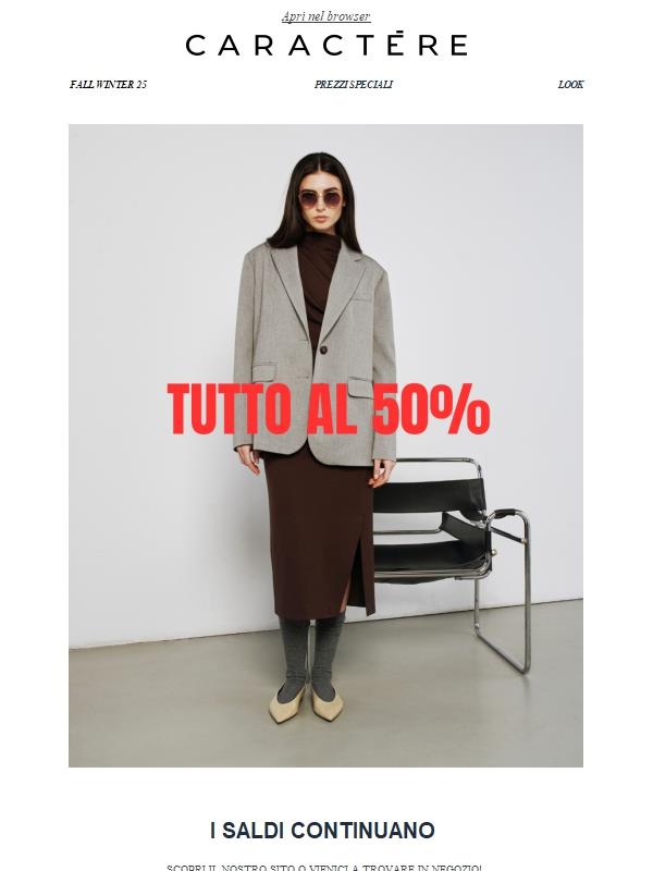 Tutto al 50%