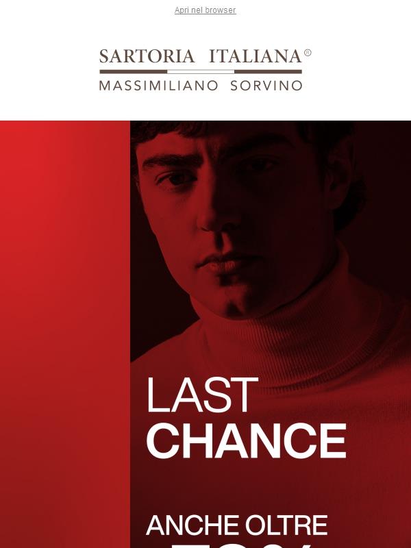 Last chance: ultimi capi a prezzi particolarmente vantaggiosi