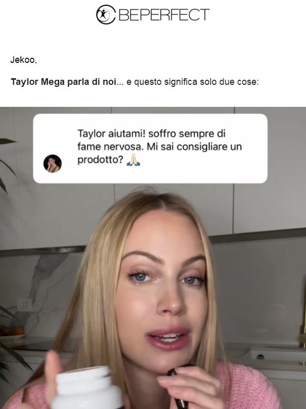 😱 Taylor Mega parla di noi!