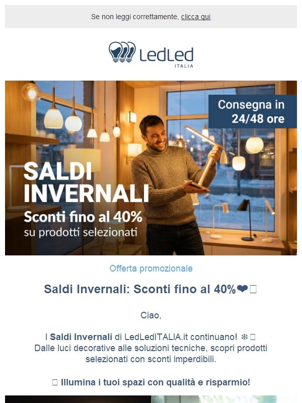 ! 💥 SALDI INVERNALI: Sconti fino al -40%