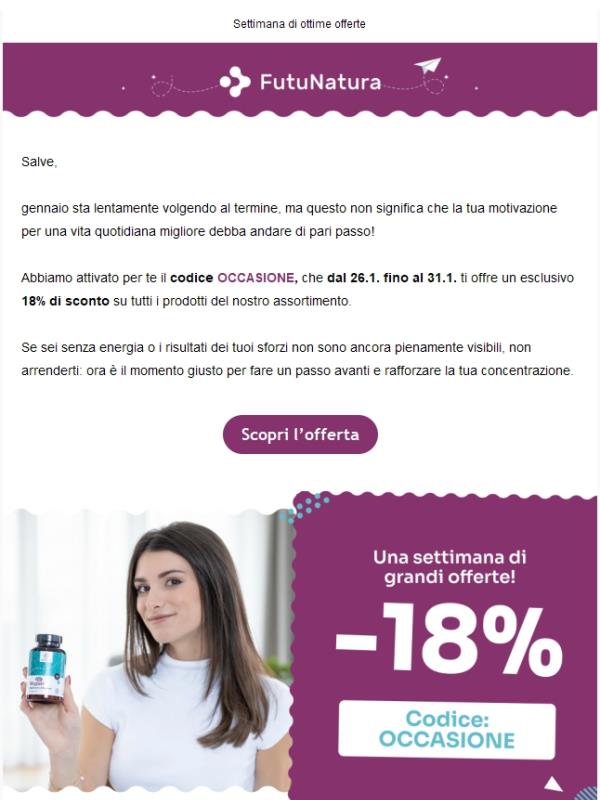 -18% su tutto per più motivazione 🎯