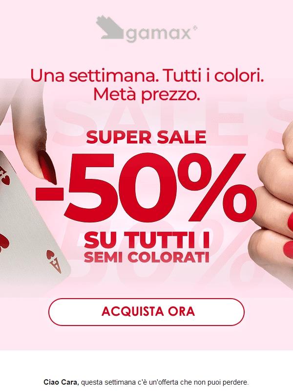 💜 🩵 -50% su tutti i semipermanenti colorati (solo per i prossimi 7 giorni)