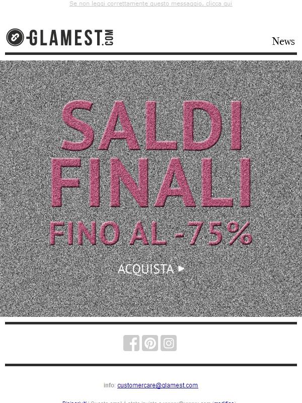 Saldi Fanali: ora fino al -75% di sconto