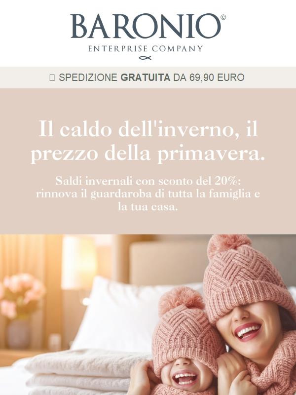 ❄️ Saldi invernali -20% fino al 3 marzo