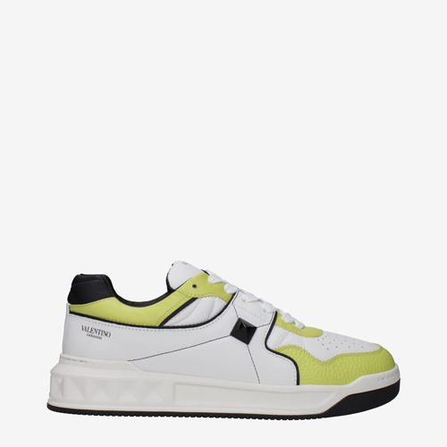 Valentino Garavani Sneakers Men Leather White/Lime