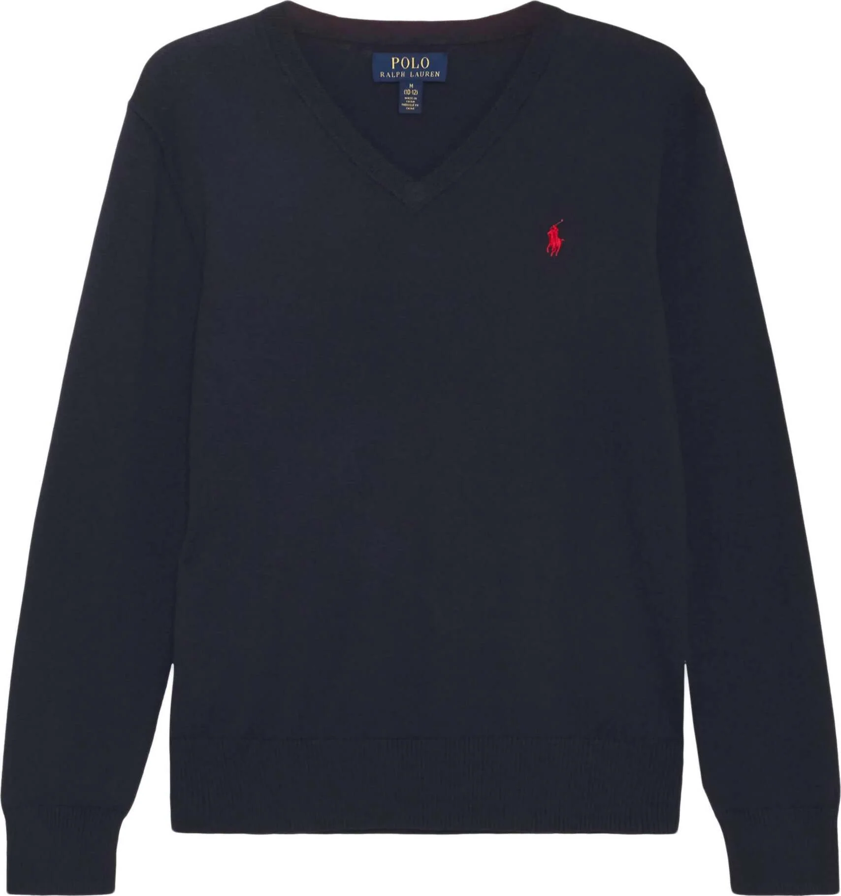 Ralph Lauren Maglione Uomo Scollo A V Slim Fit 100% Cotone Pullover Classico Logo Cavallino Ricamato