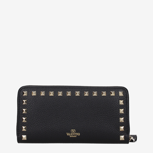 Valentino Garavani Wallets Women Leather Black