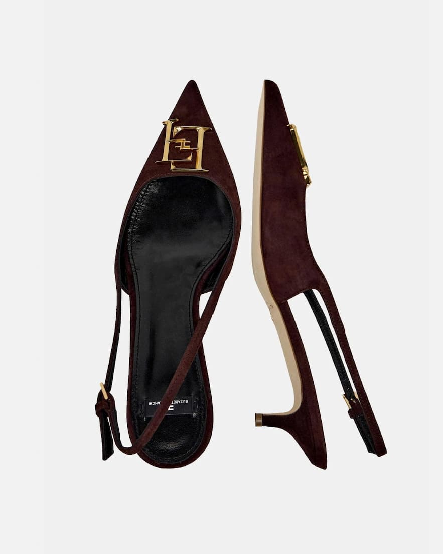 Slingback in suede